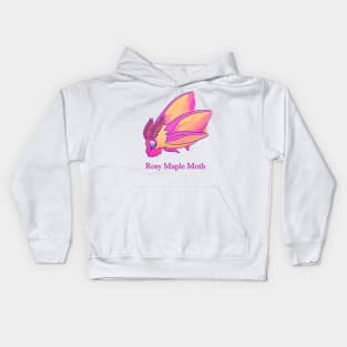 Rosy Maple Moth Kids Hoodie